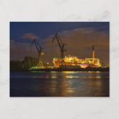 Schiff in Hamburger Werft Briefkaart (Voorkant)