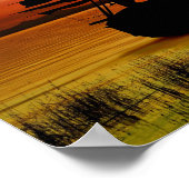 Schiff mit Sonnenaufgang Poster (Hoek)