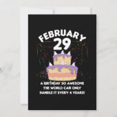 Schift van Leap Year 29 Celebration Kaart (Voorkant)