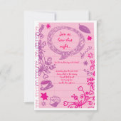 SCHIJBBELS OP NOTEPAPER Bat Bat Mitzvah Party Card Kaart (Voorkant)