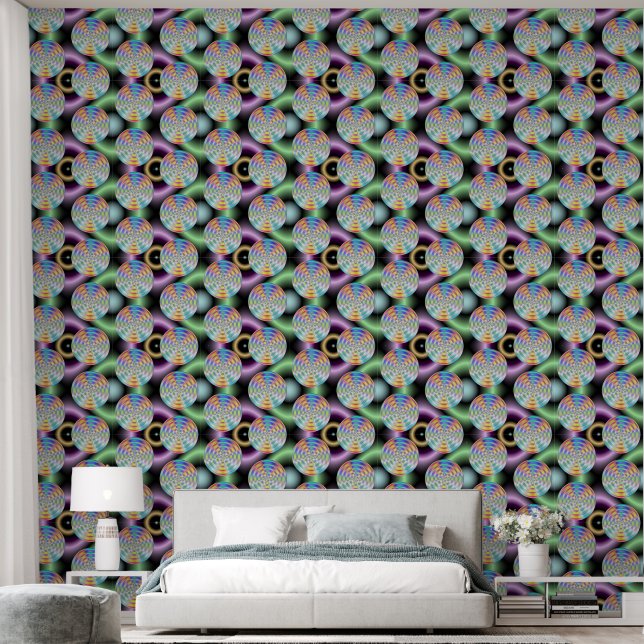 Schijf Abstract Behang (Slaapkamer)