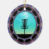 Schijf Golf Abstract mandje 3 Keramisch Ornament (Links)