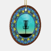 Schijf Golf Abstract mandje 5 Keramisch Ornament (Rechts)