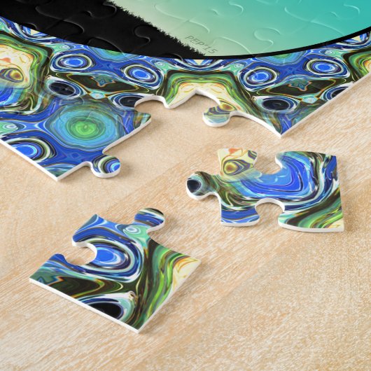 Schijf Golf Abstract mandje 5 Legpuzzel (Zijkant)