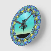 Schijf Golf Abstract mandje 5 Ronde Klok (Hoek)