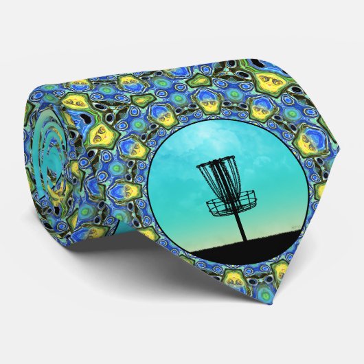 Schijf Golf Abstract mandje 5 Stropdas (Opgerold)