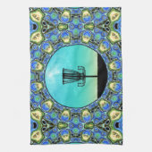 Schijf Golf Abstract mandje 5 Theedoek (Verticaal)