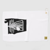 Schijf golf Alabama - handdoek voor je discgolf ta (Horizontaal)
