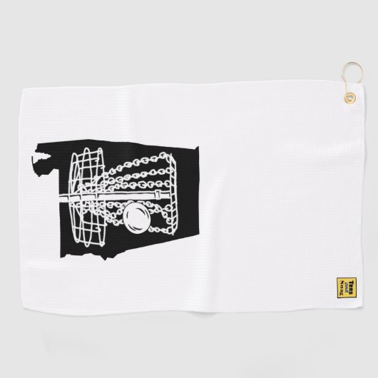 Schijf golf Alabama - handdoek voor je discgolf ta (Horizontaal)