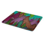 Schijf Golf Art Glass Cutting Board Snijplank (Hoek)
