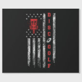 Schijf Golf Basket Flag Design Golfers VS vlag Cadeaupapier (Vlak)