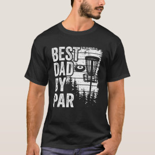 Schijf Golf Basket Retro Papa beste vader op P T-shirt
