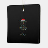 Schijf Golf Basket Santa Disk Golf Frisbee Golfer Keramisch Ornament (Links)