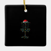 Schijf Golf Basket Santa Disk Golf Frisbee Golfer Keramisch Ornament (Voorkant)