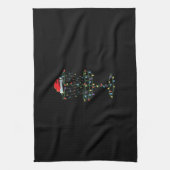 Schijf Golf Basket Santa Disk Golf Frisbee Golfer Theedoek (Verticaal)