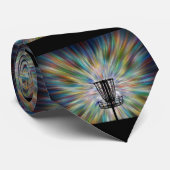 Schijf Golf Basket Silhouette Stropdas (Opgerold)