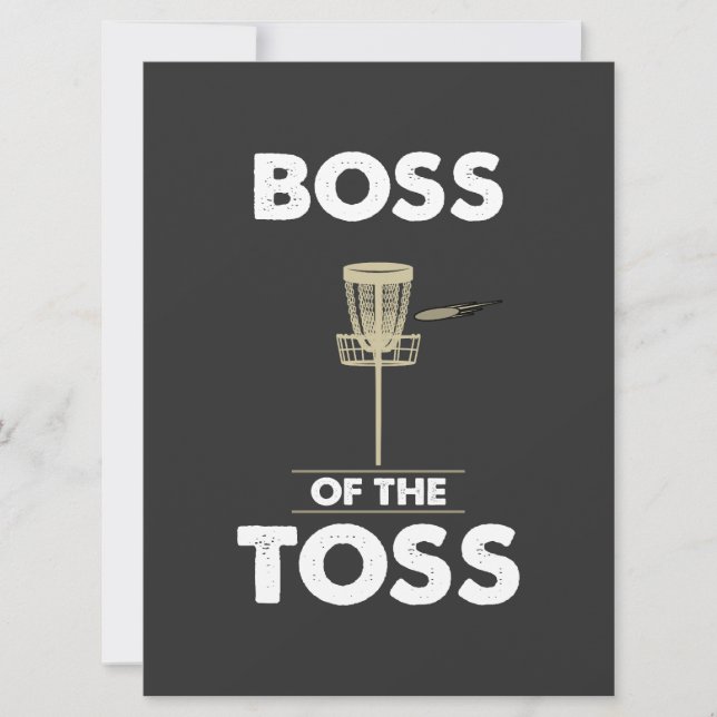 Schijf Golf - Boss of the Toss (Voorkant)