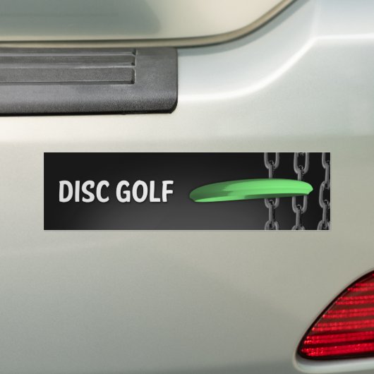 Schijf Golf Bumpersticker (Op auto)