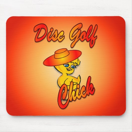 Schijf Golf Chick #5 Muismat (Voorkant)