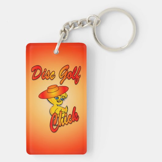 Schijf Golf Chick #5 Sleutelhanger (achterkant)