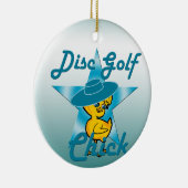Schijf Golf Chick #7 Keramisch Ornament (Rechts)