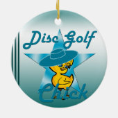 Schijf Golf Chick #7 Keramisch Ornament (Achterkant)