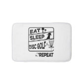 Schijf Golf Eat Sleep Herhalen Badmat (Voorkant)
