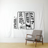 Schijf Golf Eat Sleep Herhalen Wandkleed (In Situ (horizontaal))