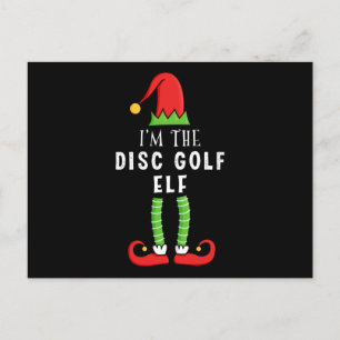 Schijf golf Elf kerstcadeau Briefkaart