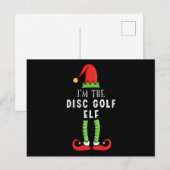 Schijf golf Elf kerstcadeau Briefkaart (Voorkant / Achterkant)