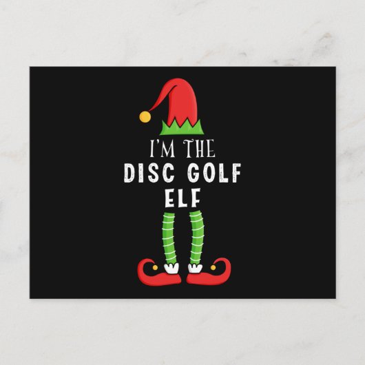 Schijf golf Elf kerstcadeau Briefkaart (Voorkant)