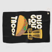 Schijf Golf en Tacos Golfhanddoek (Horizontaal)