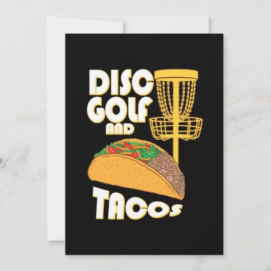 Schijf Golf en Tacos Kaart (Voorkant)