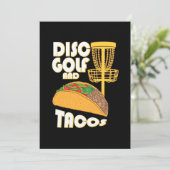 Schijf Golf en Tacos Kaart (Staand voorkant)