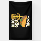 Schijf Golf en Tacos Spandoek (Verticaal)