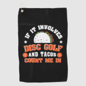 Schijf Golf en Tacos tellen me in Golfhanddoek (Voorkant)