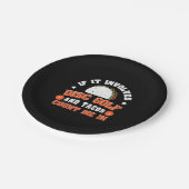 Schijf Golf en Tacos tellen me in Papieren Bordje (Gekanteld)