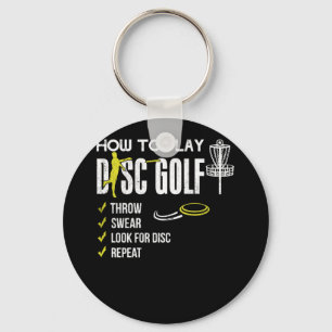 Schijf Golf Frisbee Disk Humor afspelen Sleutelhanger
