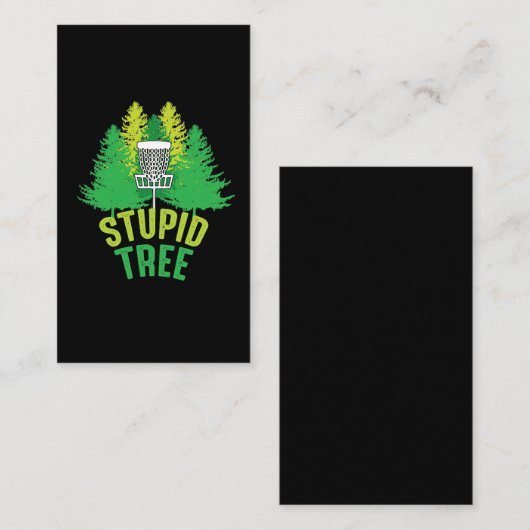 Schijf Golf Frisbee Hobby Stompbomen Visitekaartje (Voorkant / Achterkant)