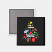 Schijf Golf Frisbee-kerstsierboom Funny Gi Magneet (Voorkant / Achterkant)