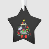 Schijf Golf Frisbee-kerstsierboom Funny Ornament (voorkant)