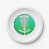 Schijf Golf Frisbee Net Papieren Bordje (Voorkant)