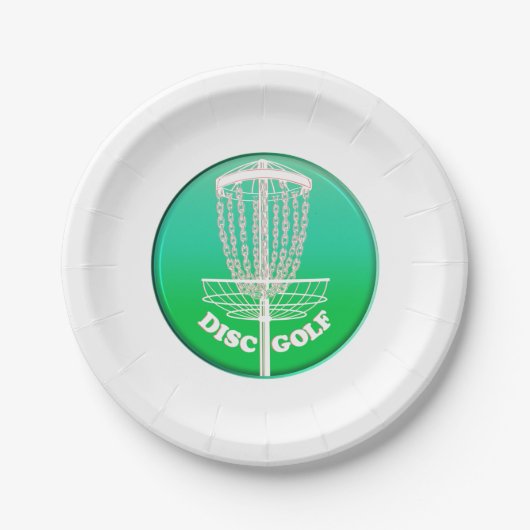 Schijf Golf Frisbee Net Papieren Bordje (Voorkant)