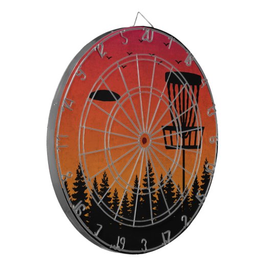  schijf Golf Frisbee Player Retro Dartbord (Voorkant Links)