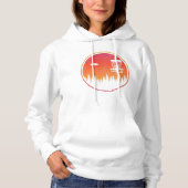  schijf Golf Frisbee Player Retro Hoodie (Voorkant)