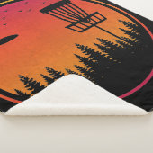  schijf Golf Frisbee Player Retro Sherpa Deken (3/4)