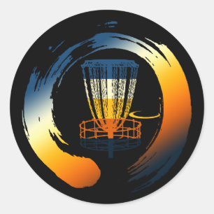  schijf Golf Frolf Flying Ronde Sticker