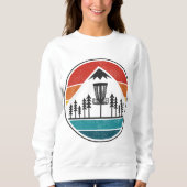 schijf Golf Frolf Retro Frisbee Disk Golfer Trui (Voorkant)