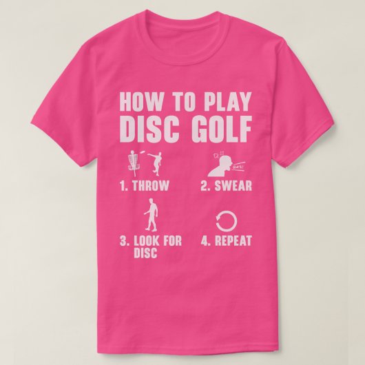 Schijf Golf Funny Frisbee Golf speler afspelen T-shirt (Design voorkant)