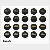 schijf Golf Funny Sports Evolution Gift Ronde Sticker (Vel)